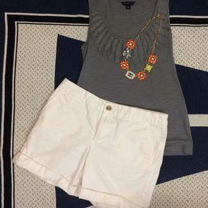 GAP White Boyfriend Khaki Short